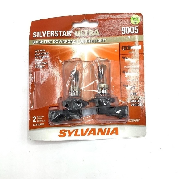 Sylvania SilverStar Ultra 9005 HB3 65W Two Bulbs Head Light High Beam Stock Lam - Picture 2 of 5